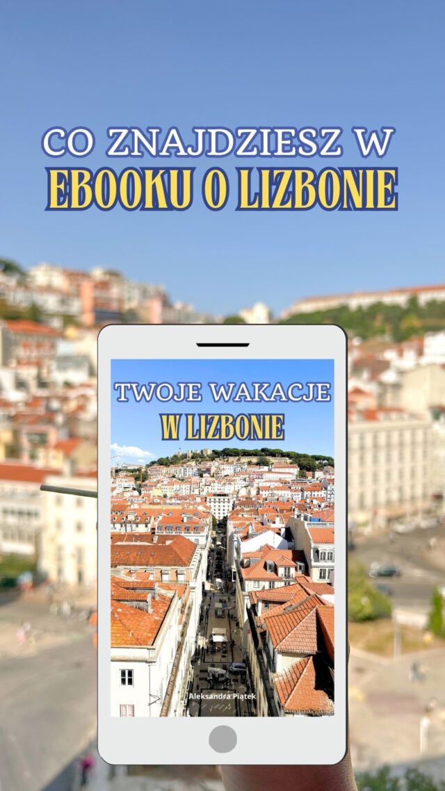 Ten eBook jest dla Ciebie jeśli:

🩵 Wybierasz się do Lizbony po raz pierwszy i nie chcesz przegapić żadnej atrakcji
🩵 Odwiedzasz Lizbonę po raz kolejny i chcesz odkryć mniej znane miejsca
🩵 Nie lubisz wielogodzinnego researchu i planowania wyjazdu
🩵 Masz mało czasu na zwiedzanie i szukasz gotowych planów zwiedzania, które pozwolą Ci jak najlepiej go wykorzystać 

Tylko do 3 października możesz kupić ebooka w promocji za 69 zł lub w pakiecie z ebookiem gastronomicznym za jedyne 99 zł! 

#lizbona #portugalia #podrozepoeuropie